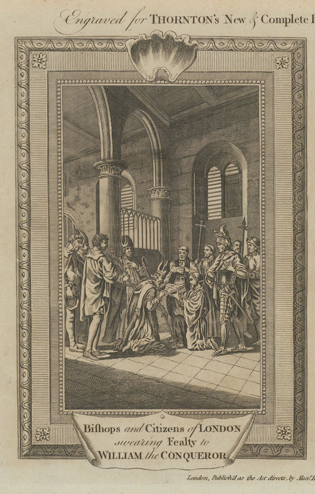 Bishops & Citizens of London swear fealty to William the Conqueror THORNTON 1784